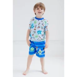 Disney Pixar D100 Toy Story Monsters Inc. Mickey Mouse Buzz Lightyear Rash Guard And Swim Trunks Outfit Infant To Toddler -Disney GUEST ee165940 da6d 4c43 bcbf a56a36dfd0df