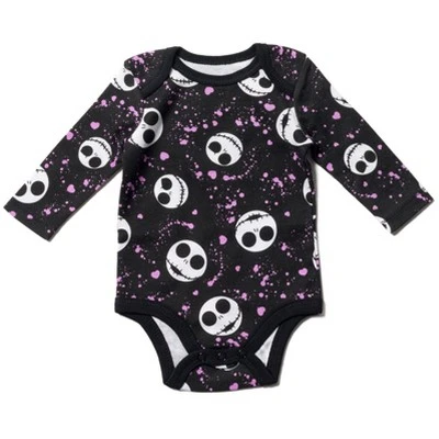 Disney Nightmare Before Christmas Zero Sally Jack Skellington Baby Girls 3 Pack Bodysuits Newborn To Infant 3 Disney Nightmare Before Christmas Zero Sally Jack Skellington Baby Girls 3 Pack Bodysuits Newborn To Infant - Image 3