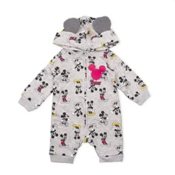 Disney Baby Boy's Mickey Mouse Graphic Printed Long Sleeve Zip Up Jumpsuit Coverall With Hood And 3D Ears For Infant 7 Disney Baby Boy's Mickey Mouse Graphic Printed Long Sleeve Zip Up Jumpsuit Coverall With Hood And 3D Ears For Infant -Disney GUEST f136152f 6041 4638 9f18 677d937287f2