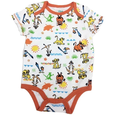 Disney Mickey Mouse Lion King Winnie The Pooh Pixar Toy Story Finding Nemo Baby 5 Pack Bodysuits Newborn To Infant 6 Disney Mickey Mouse Lion King Winnie The Pooh Pixar Toy Story Finding Nemo Baby 5 Pack Bodysuits Newborn To Infant - Image 6
