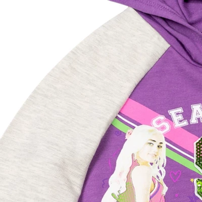 Disney Zombies () French Terry Sequin Hoodie Purple 2 Disney Zombies () French Terry Sequin Hoodie Purple - Image 2
