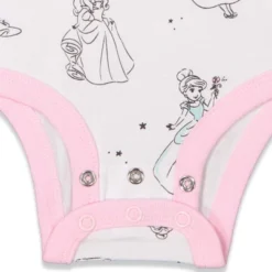 Disney Princess Ariel Cinderella Belle 3 Pack Short Sleeve Bodysuits -Disney GUEST f1c0879a 1f1b 4f91 8cc1 1bae141827cc