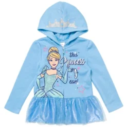 Disney Princess Moana Cindrella Ariel Belle Zip Up Hoodie Little Kid To Big Kid -Disney GUEST f255ecc6 0eec 4fae 8a21 85050faa1fa4