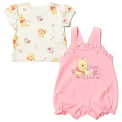 Disney Winnie The Pooh Minnie Mouse Piglet Baby Girls French Terry Short Overalls And T-Shirt Newborn To Infant 15 Disney Winnie The Pooh Minnie Mouse Piglet Baby Girls French Terry Short Overalls And T-Shirt Newborn To Infant -Disney GUEST f41c067a e71e 445e 8281 6b8668ee3e38