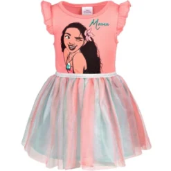 Disney Lilo & Stitch Raya And The Last Dragon Encanto Moana Mirabel Sisu Girls Dress Tulle Dress Little Kid To Big Kid -Disney GUEST f520d9f9 b562 42a4 b6bb 6cb78cf0ba63