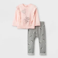 Disney Baby Girls' 2pc Minnie Mouse Fleece Pullover And Jogger Set - Light Pink -Disney GUEST f7796e16 e52d 48a6 877b 79bec82105d5