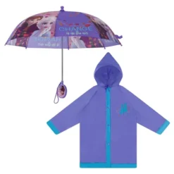 Disney Frozen Elsa And Anna Girl’s Umbrella And Raincoat Set, Kids Ages 4-7 -Disney GUEST f9a6937f d173 413b b3fa 8ac06a9b53b7