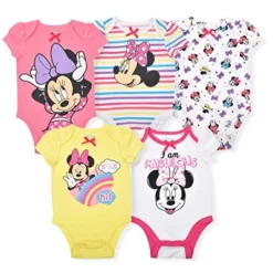 Disney Girl's 5-Pack Minnie Mouse Graphic Baby Bodysuit Creeper Set For Infant 11 Disney Girl's 5-Pack Minnie Mouse Graphic Baby Bodysuit Creeper Set For Infant -Disney GUEST fb8f1bb7 0ef3 47e8 b500 eed0242f63d1